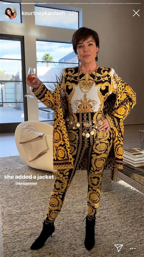 kris jenner versace outfit